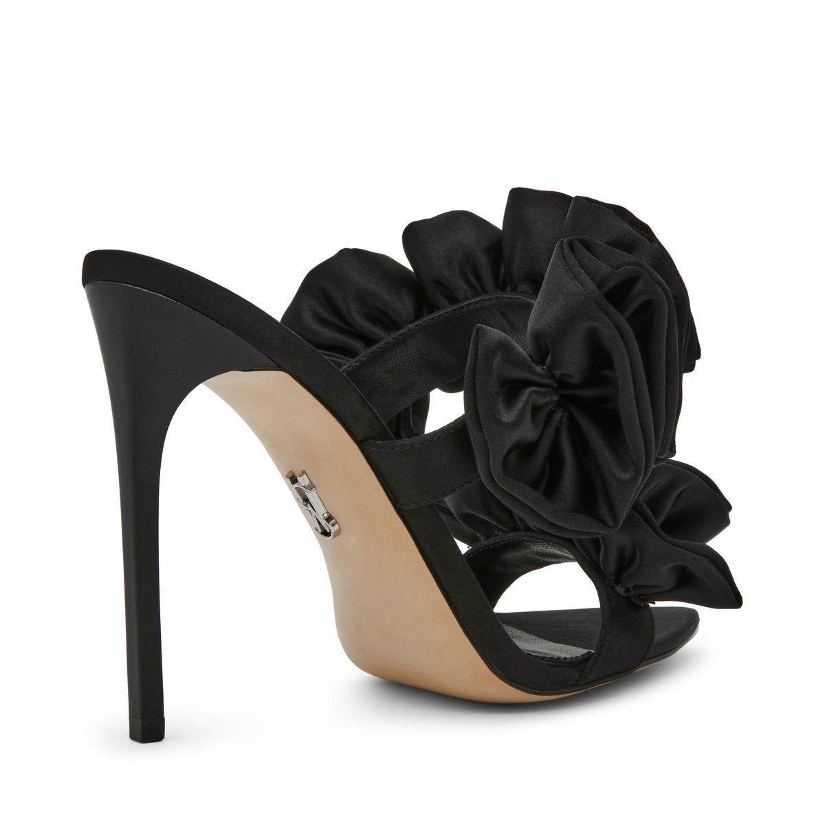 Aalina Sandal BLK SATIN