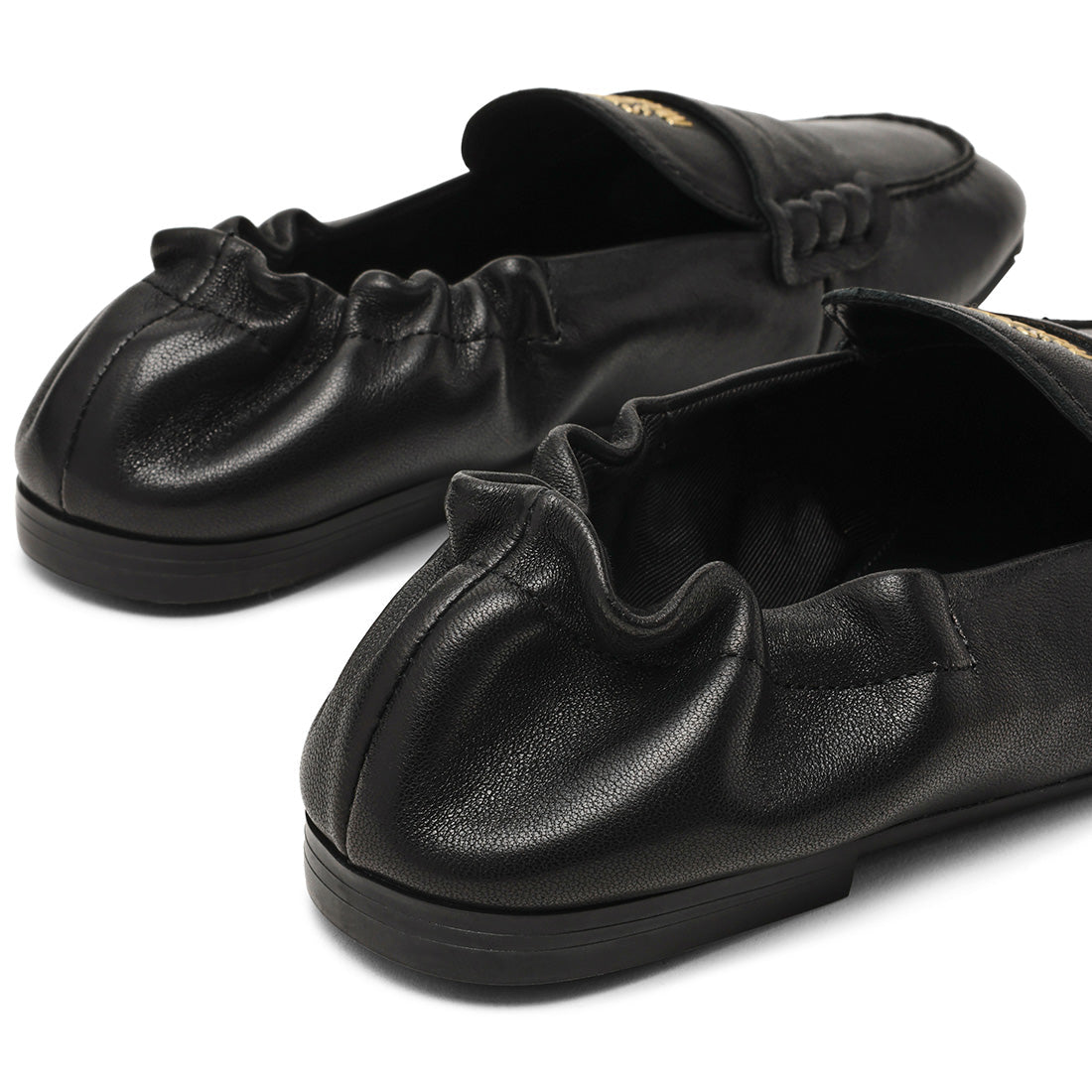 Newbury Flat Shoe BLACK LEATHER