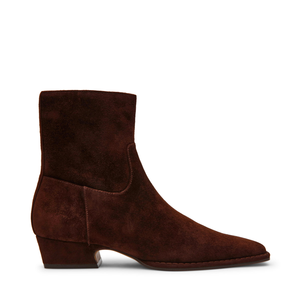 Define Bootie BROWN SUEDE