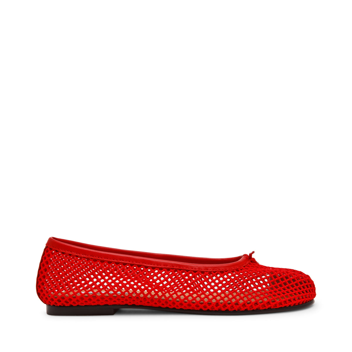 Calico-Mesh Flat Shoe RED