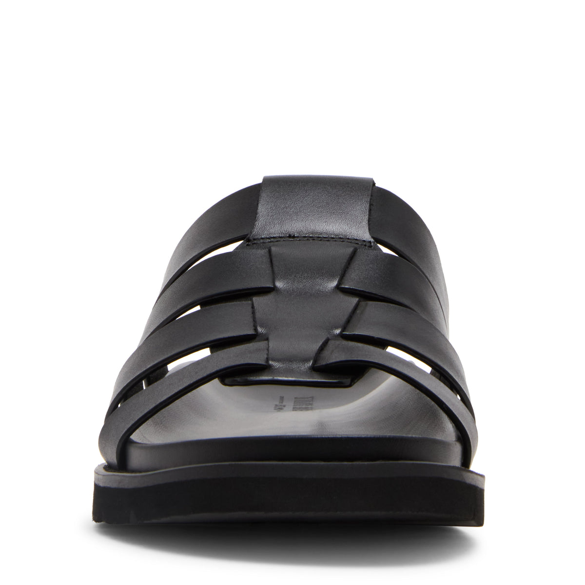Ankara Sandal BLACK LEATHER