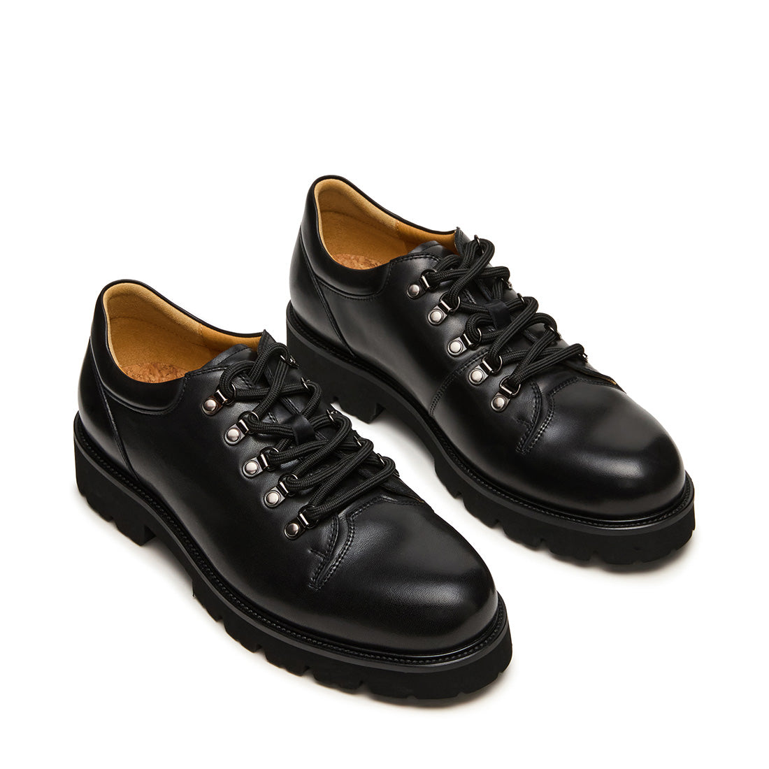 Turbo Flat Shoe BLACK LEATHER