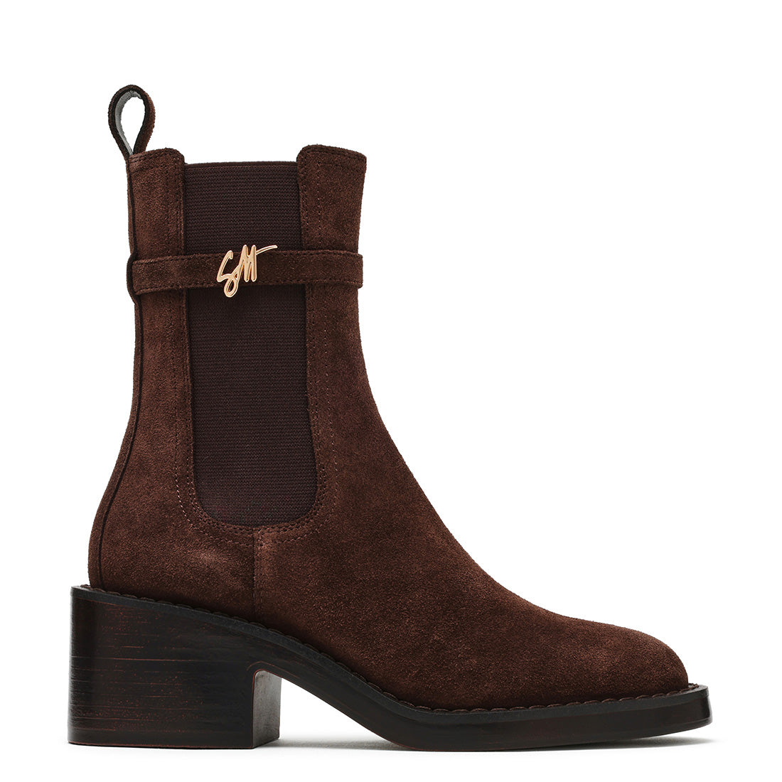 Charity-SM Bootie CHOCOLATE BROWN SUEDE