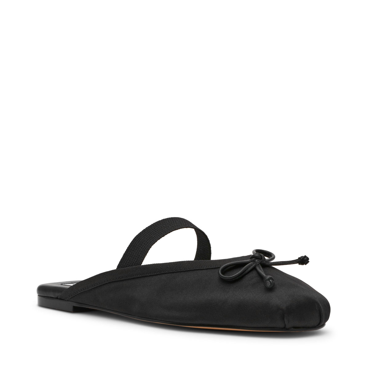Cutesy Flat Shoe BLK SATIN