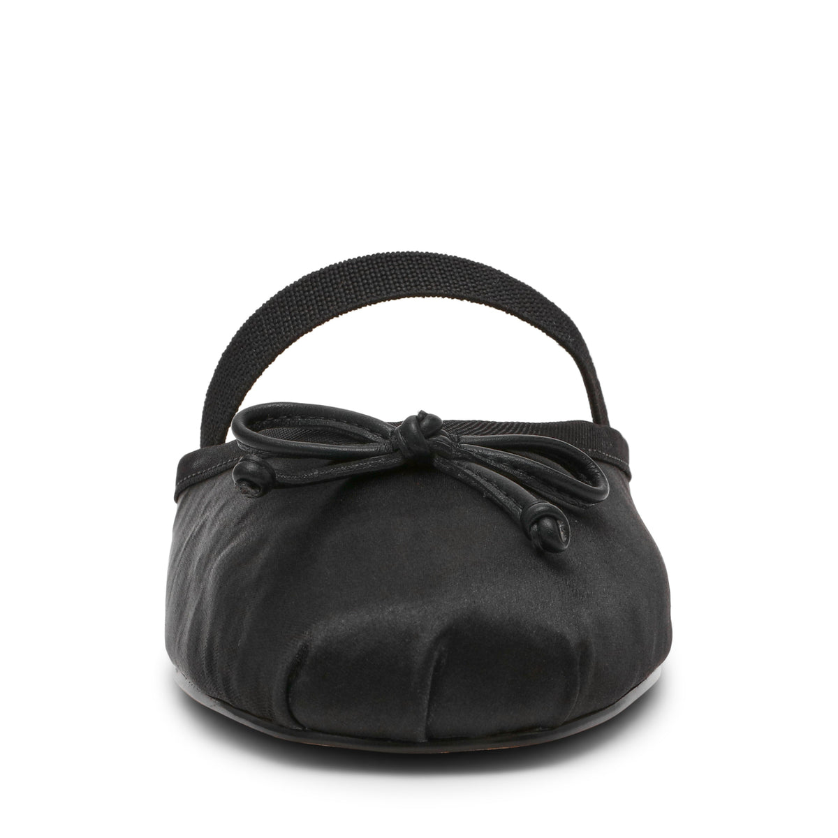 Cutesy Flat Shoe BLK SATIN