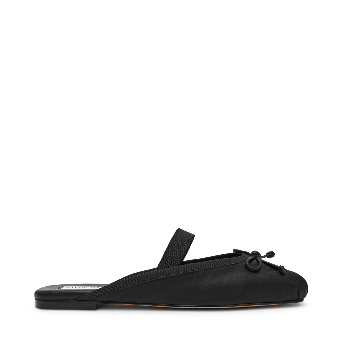 Cutesy Flat Shoe BLK SATIN