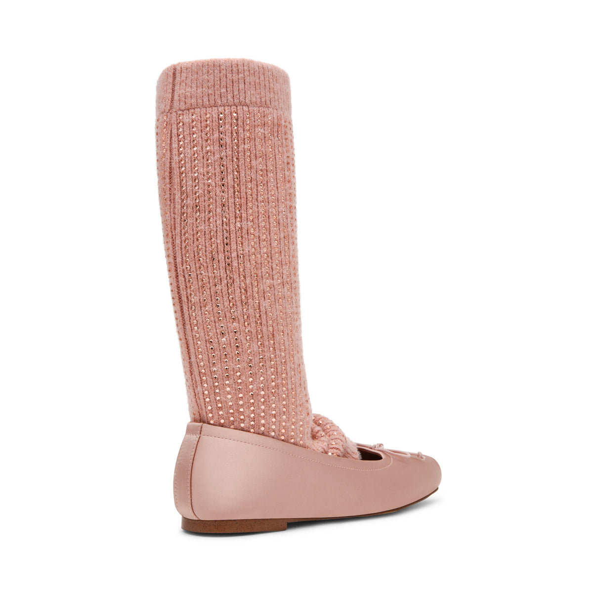 Eleve-Knit Flat Shoe PINK SATIN