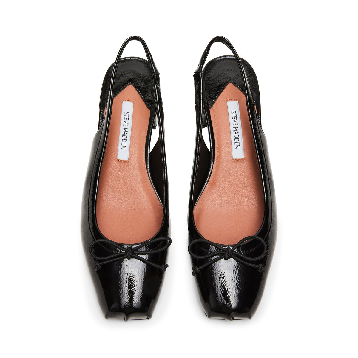 Loved Flat Shoe BLACK CRINKLE PATENT
