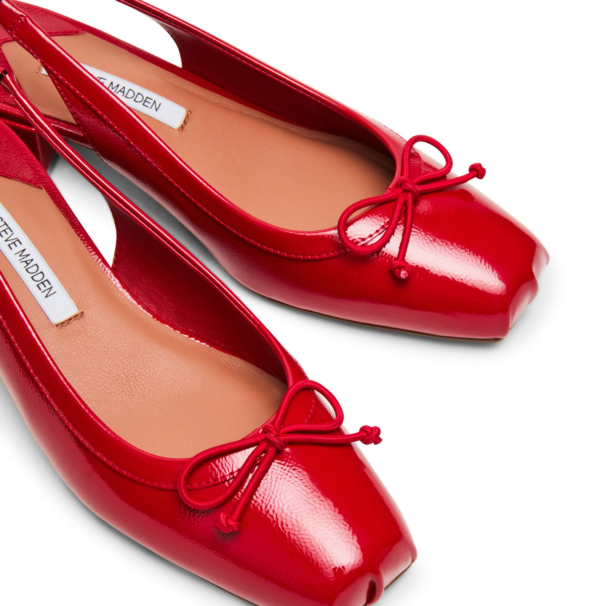 Loved Flat Shoe RED CRINKLE PAT