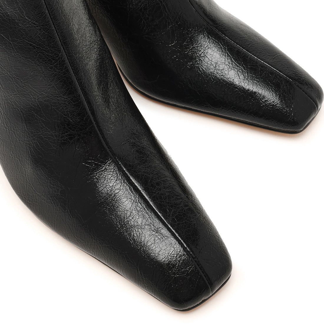 Morph Bootie BLACK CRINKLE PATENT