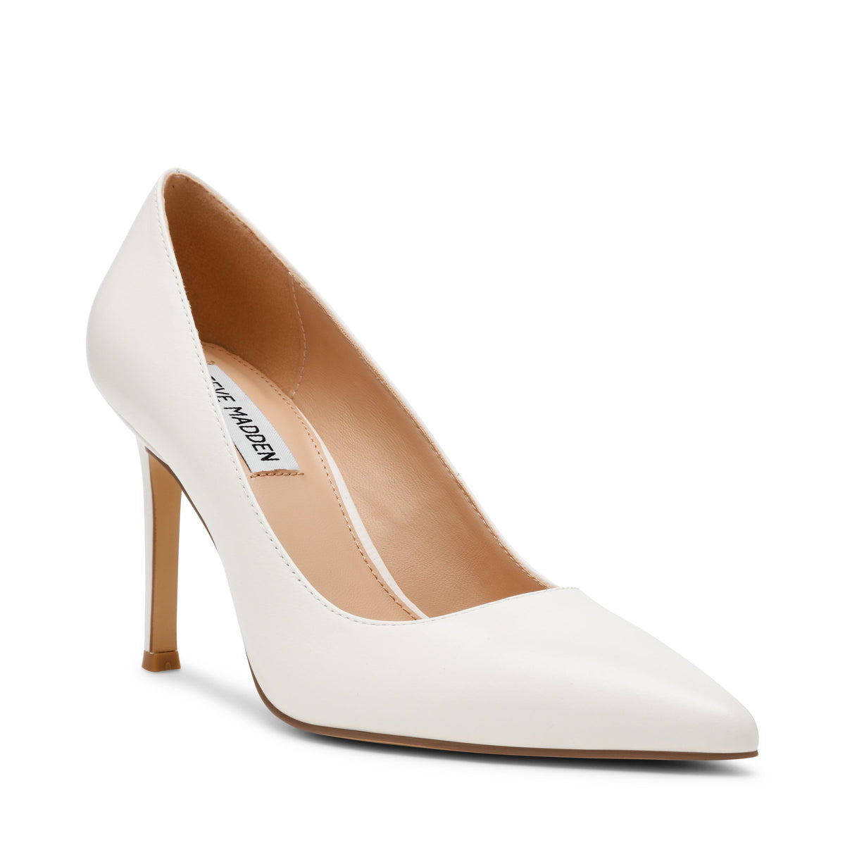 Secured Pump WHITE LEATHER